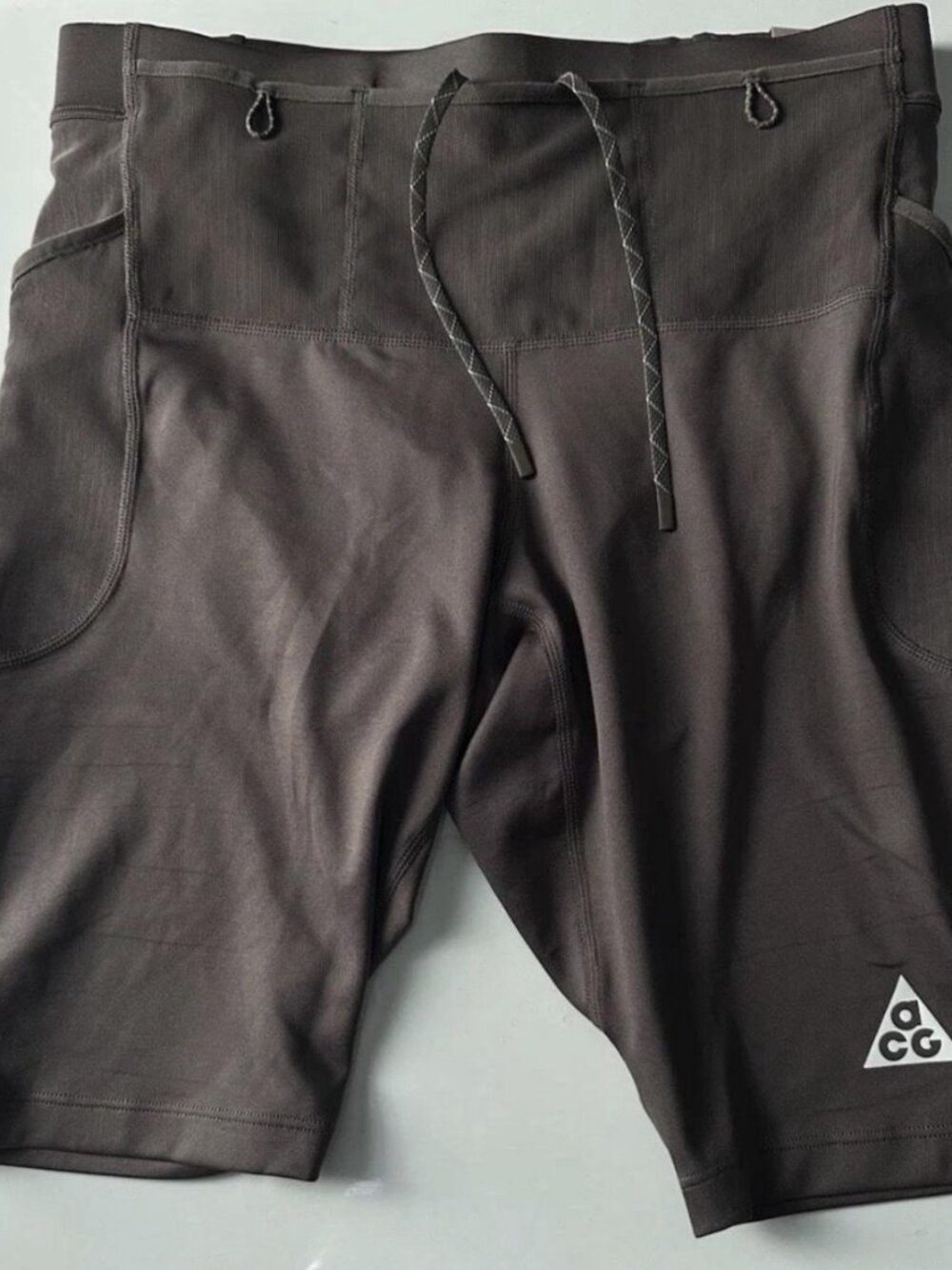 Nike ACG Half Tight Trail Running Shorts Mens L Brown IO9671-004